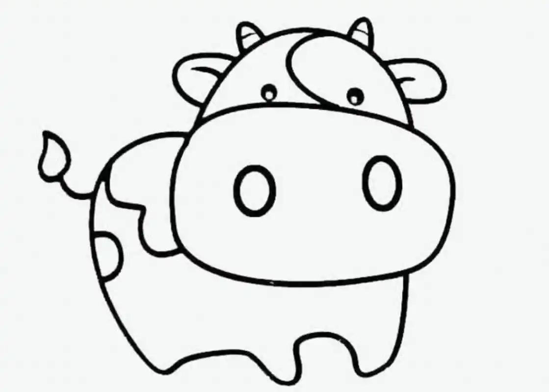 牛简笔画 祝大家牛气冲天,牛牛牛,@,@,@,@ #简笔画