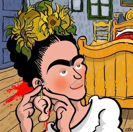 如果梵高活在当代,伊朗艺术家用漫画的手法带你看不一样的梵高