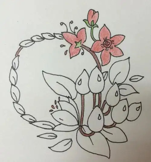 【每日一绘★040】教程:零基础学简笔画·小花环 - 简书