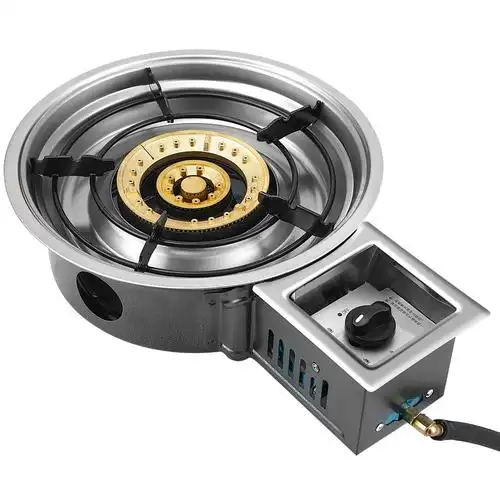 商用韩式嵌入式火锅炉煤气灶大排档饭店专用燃气瓶装汽液化气单灶