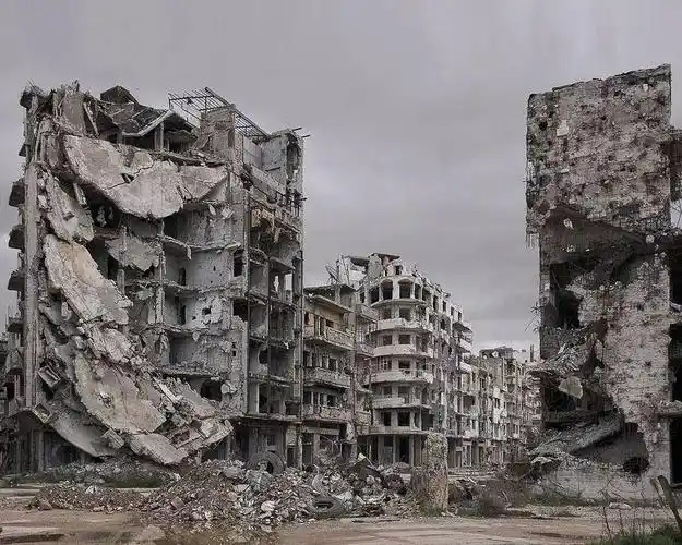 战后叙利亚:人去楼空的战争废墟
