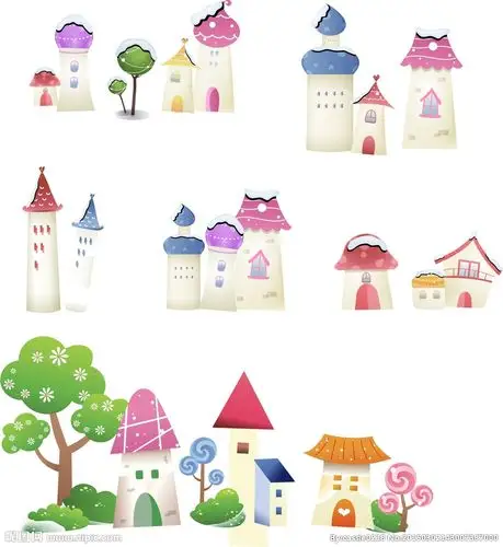 卡通房子图片