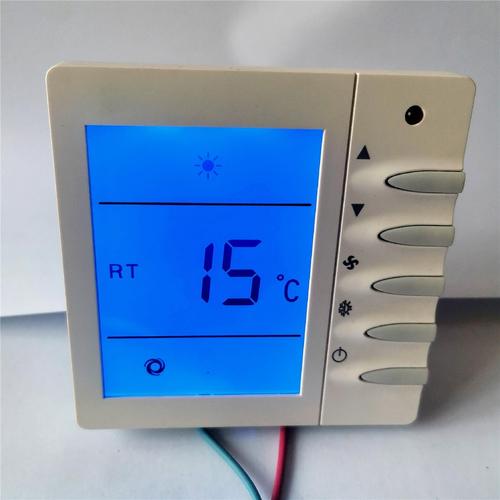 中央空调温控器风机盘管控制面板三速开关控制器智能液晶显示遥控空调