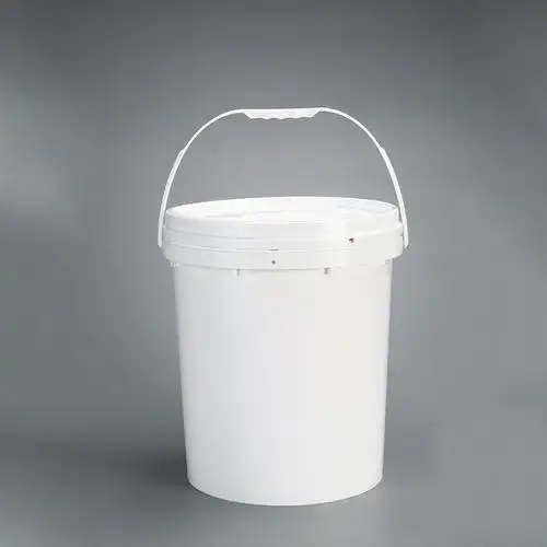 厂家批发20l白乳胶化工桶 胶漆塑料包装桶 涂料桶 带盖圆形塑料桶