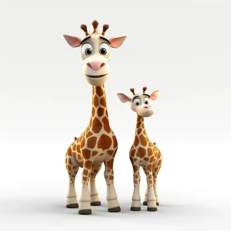 迪士尼风格长颈鹿#看最幼稚的动画明白最深的道理 #疯狂动物城