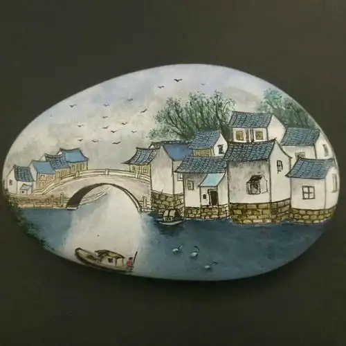 18年创作的石头画汇总