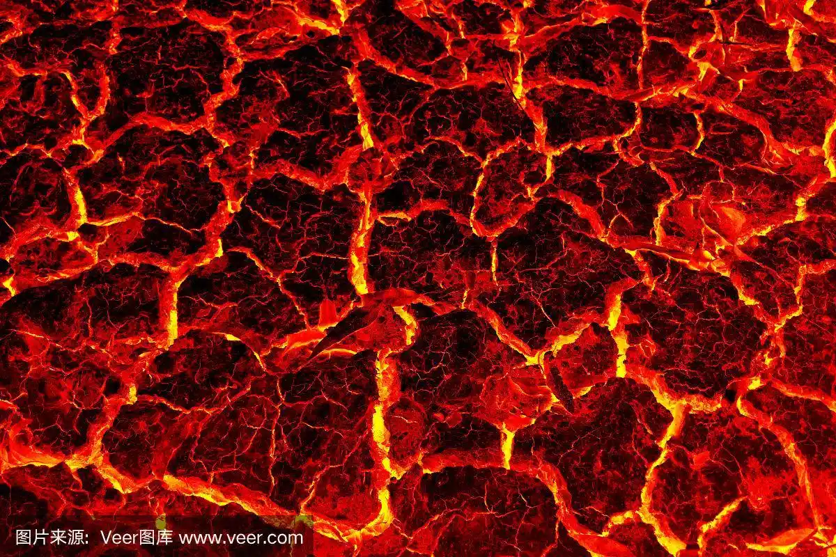 红色熔岩纹理背景
