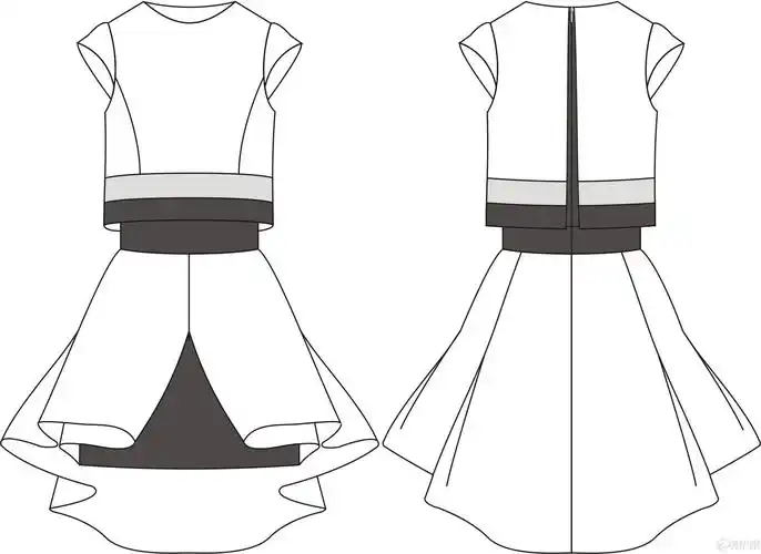 刚毕业时画的款式图-服装画/服装设计手稿 - 穿针引线服装论坛