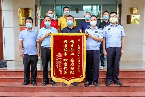 景洪市商务局率进出口贸易公司代表到景洪港边检站赠送锦旗