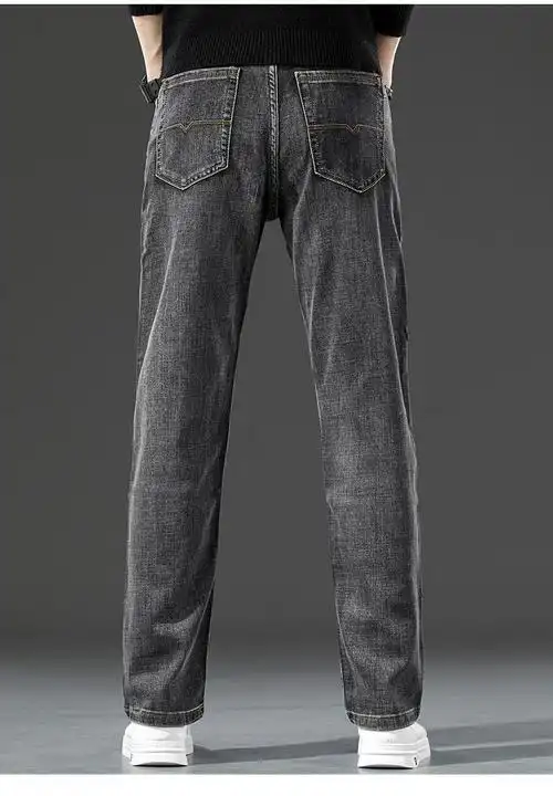 秋冬款裤子潮男士百搭舒适显瘦男式裤子烟灰色90836腰围2尺8170185