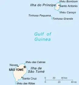 圣多美和普林西比地图