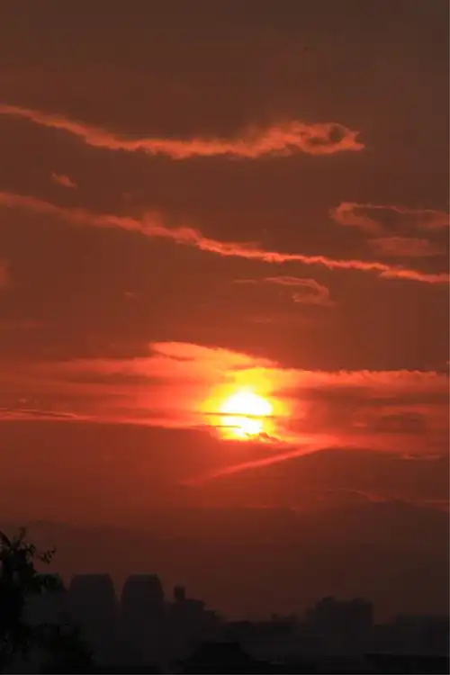 景山公园观日落