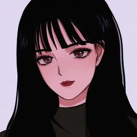 单眼皮方脸女卡通头像 卡通头像图片大全 -【爱个性】