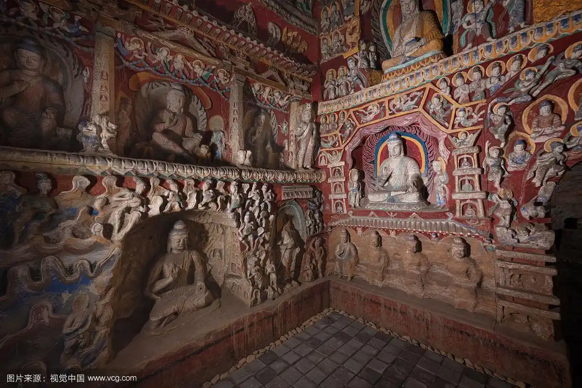 山西云冈石窟第12窟复原,浙江大学艺术与考古博物馆