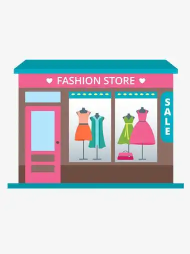 卡通时尚服装店