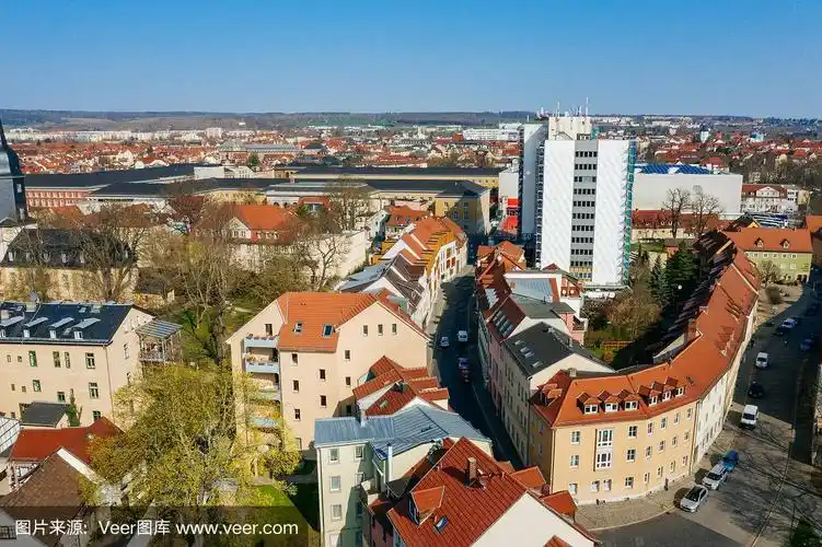 德国魏玛的鸟瞰图