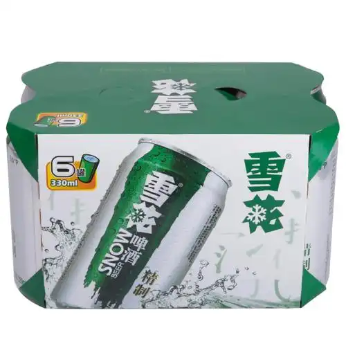 【苏宁易购】雪花啤酒 精制拉罐六连包 330ml*6听