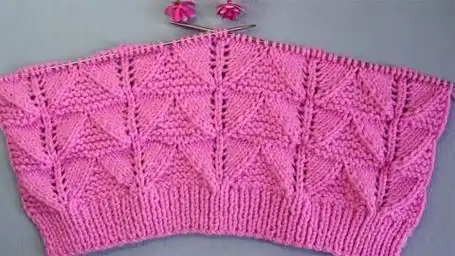 手工花样毛衣编织图案教程,简单美丽的编织【棒针编织668期】