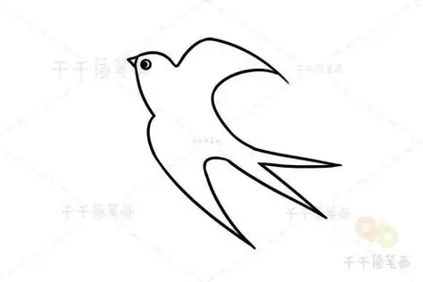 如何画燕子简笔画步骤 燕子简笔画燕子简笔画图片大全 教程飞翔的燕子
