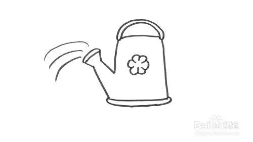 浇花的水壶怎么画