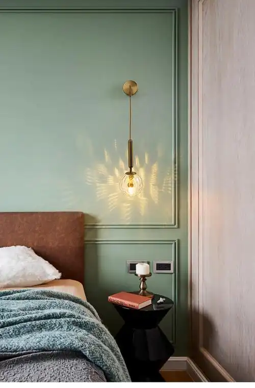 床头灯壁灯卧室轻奢壁灯过道北欧背景墙壁客厅现代简约网红床头灯