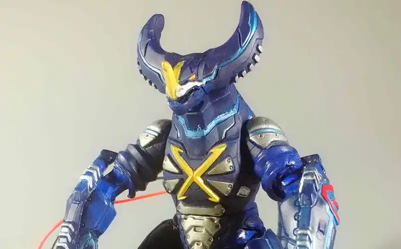 【殺老师的模玩】自改 伪shf 电子虚拟哥莫拉软胶 可动改造 加灯发光