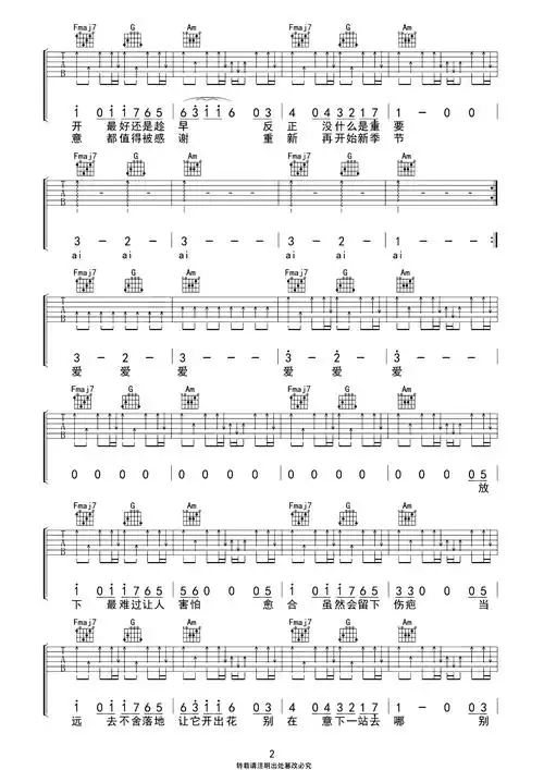 账号已注销吉他谱_太一_c调原版弹唱吉他谱