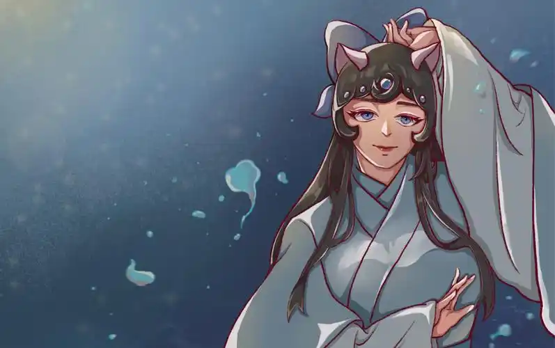 板绘京剧猫小青同人