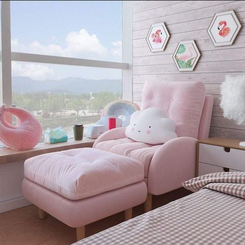 网红懒人沙发可躺睡卧室房间单人沙发榻榻米阳台折叠靠背飘窗沙发