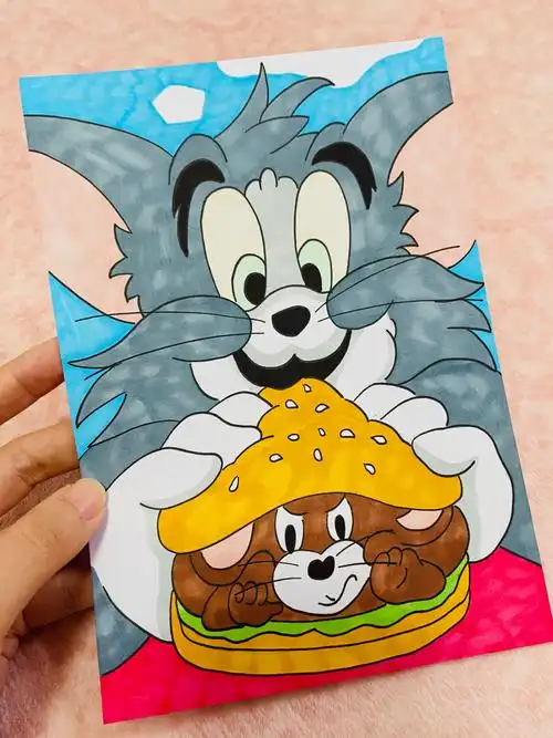 简笔画丨猫和老鼠丨内附绘画过程