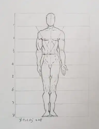 人体动态速写练习