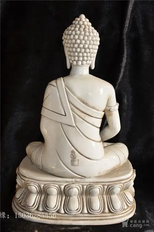 瓷器 明 明何朝宗款德化瓷圣佛40x25 年代:清晚期