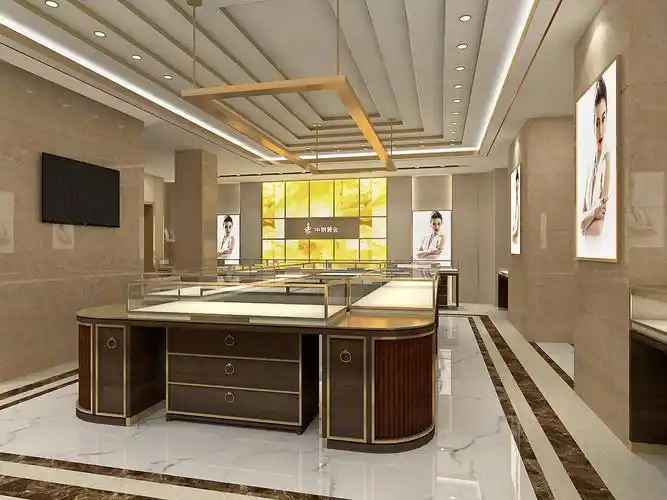 北京尚美佳业空间艺术设计一中钢黄金珠宝专柜设计