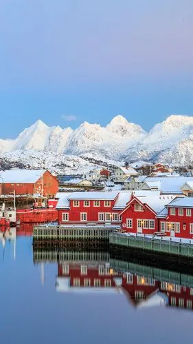 国外唯美村庄背景