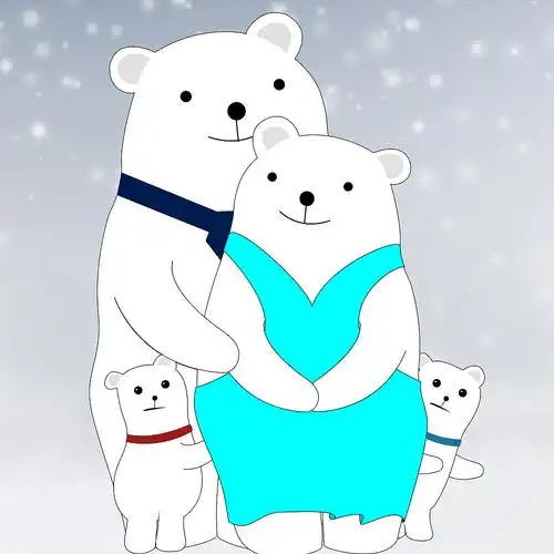 北极熊一家