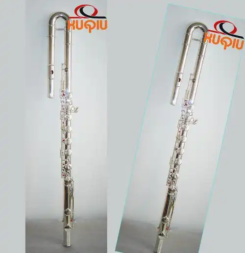 旭秋乐器批发零售 镀银键 16孔c调 低音长笛【全国联保】低音长笛