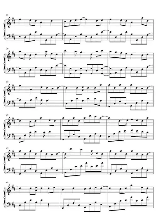 流行的云钢琴谱