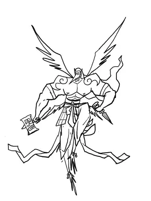 西游录——雷公|插画|商业插画|老子只是个画画的 - 原创作品 - 站酷