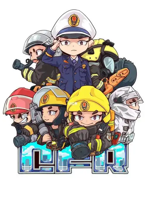 综合性消防救援队伍手绘分享