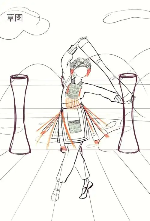 96 广西瑶族服饰插画探秘