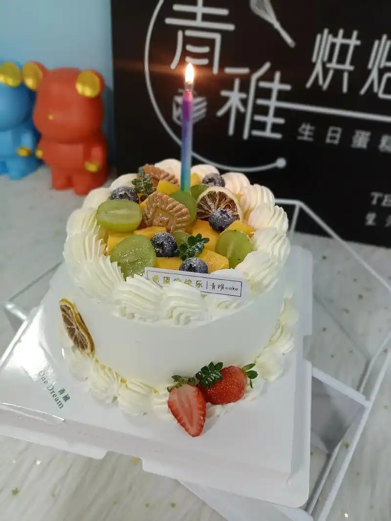 图片同款6寸乳脂奶油水果蛋糕,下方链接抖音团购超低价29.9 - 抖音