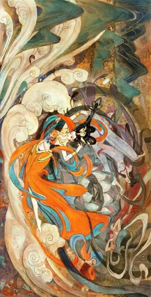 敦煌飞天杨玉环