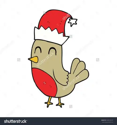 请登录 | 原标题 freehand drawn cartoon christmas robin 版权