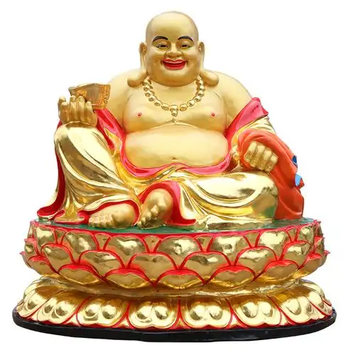 供奉弥勒树脂80cm开心笑佛13米大肚寺庙菩萨摆件