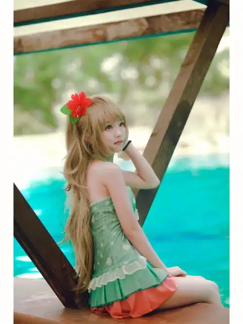 茶茶#cosplay  #泳装  #南小鸟cos  #lovelive  #lovelive  #泳衣