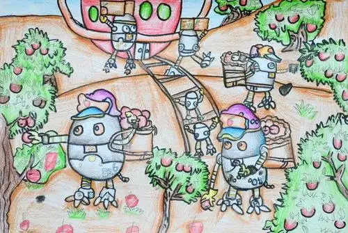 摘苹果的机器人