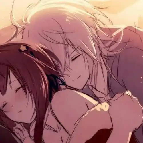 背后拥抱甜蜜动漫情侣头像图片喜欢你没道理