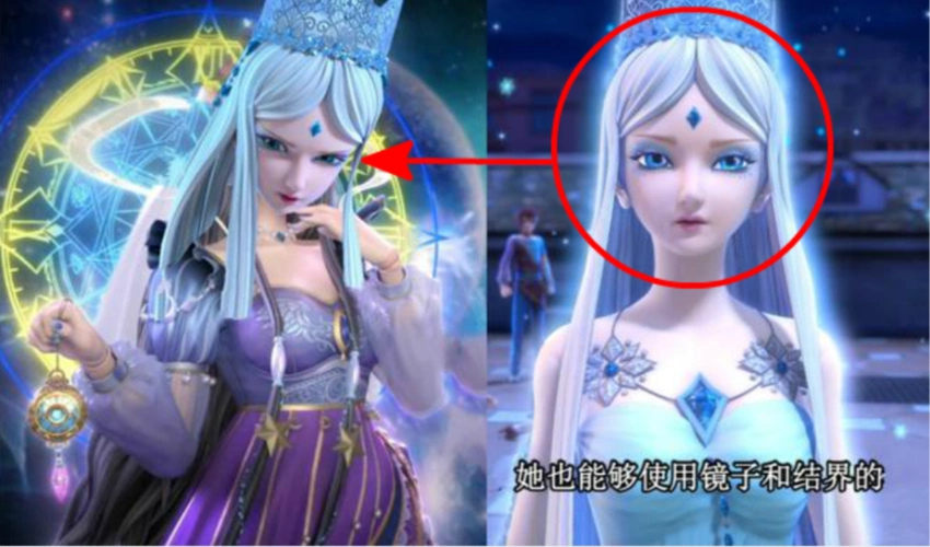 叶罗丽冰公主和时辰仙子同模对比灵公主更可怕时灵公主脸诞生