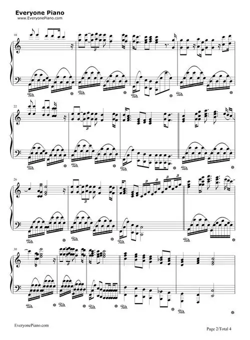 let it be-理查德克莱德曼五线谱预览2-钢琴谱文件(五线谱,双手简谱