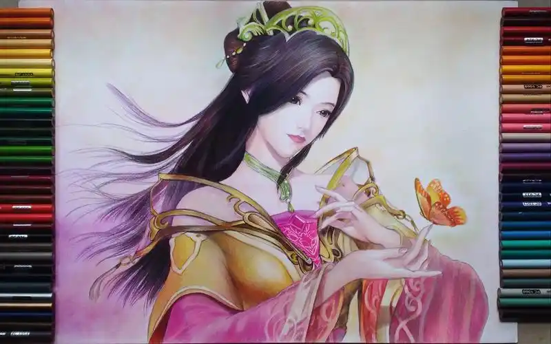 【彩铅临摹】秦时明月-弄玉